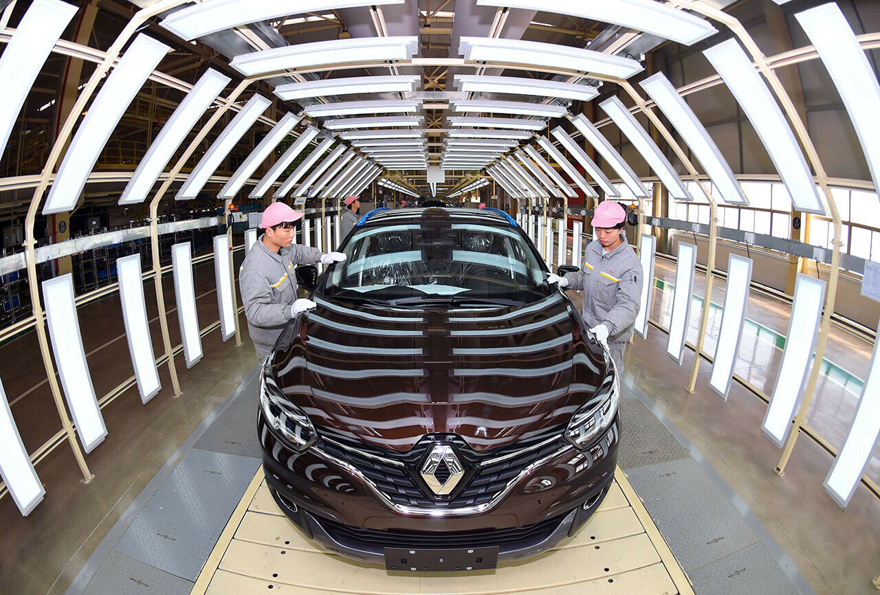 Ein Renault Kadjar im Dongfeng-Renault-Werk in Wuhan/China