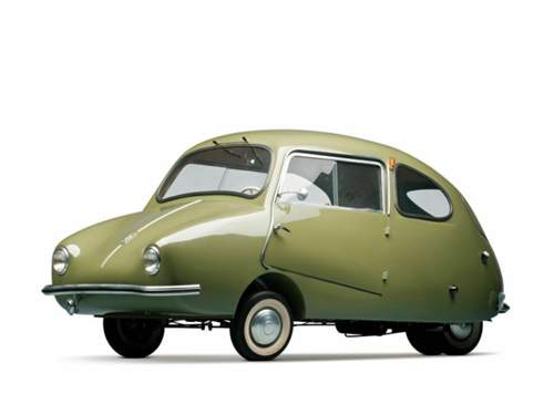 Das Fuldamobil S-6 erinnert an ein rollendes Insekt.