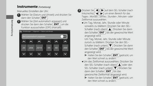 Uhrzeit AM PM