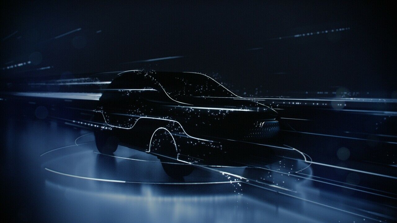 Bislang ist noch nicht viel zu erkennen. Präsentiert wird das Elektro-SUV auf dem Genfer Autosalon (8. bis 18. März)