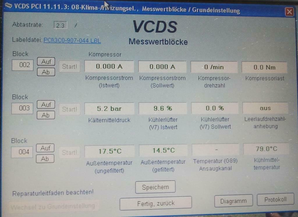 Klima leer, oder defekt?