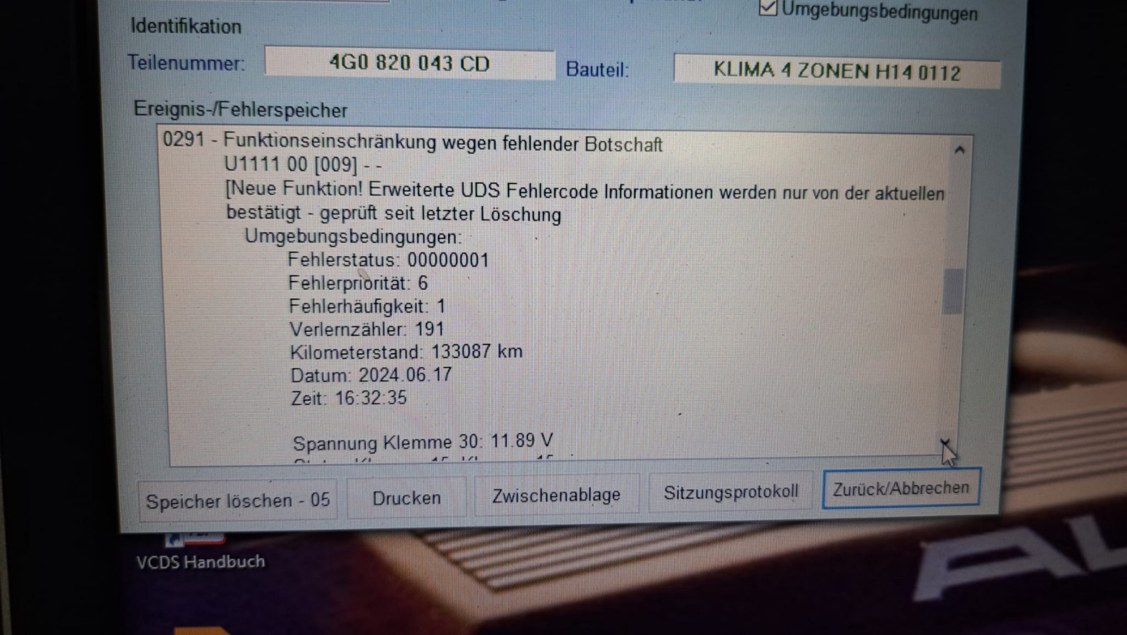 Klima ohne Funktion