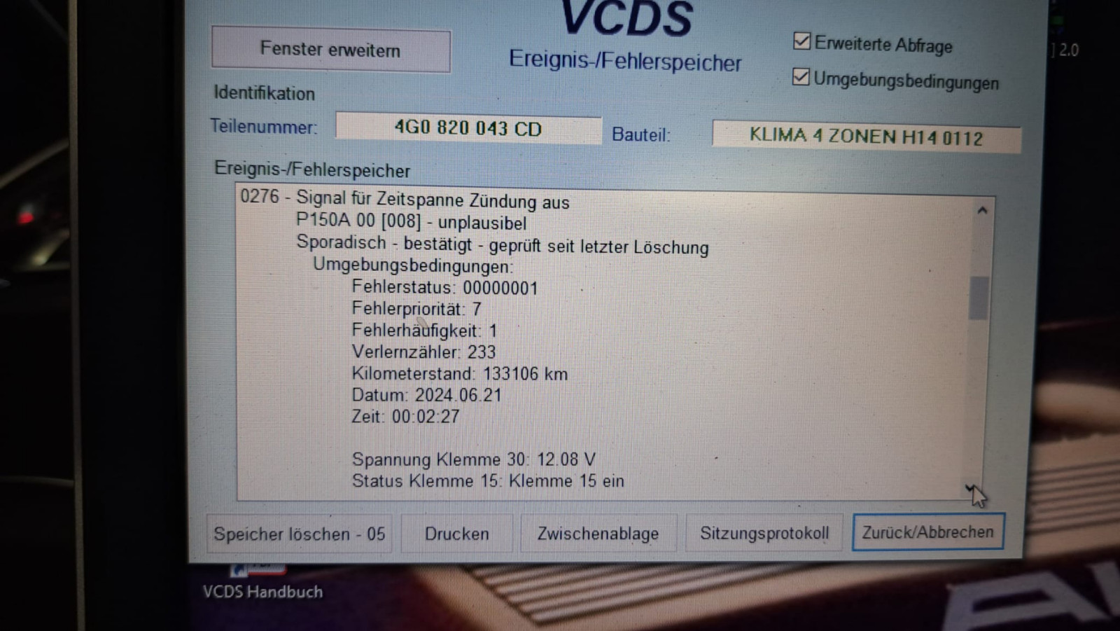 Klima ohne Funktion