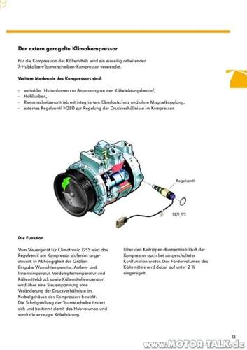 Klimakompressor mit Regelventil