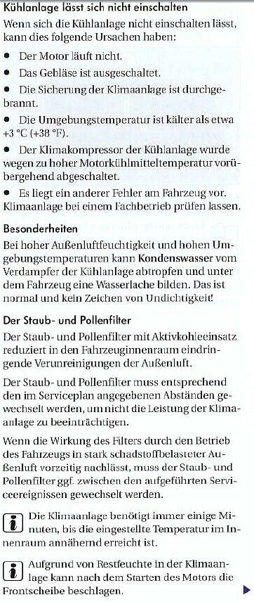 Klimaanlage schaltet sich von alleine ein