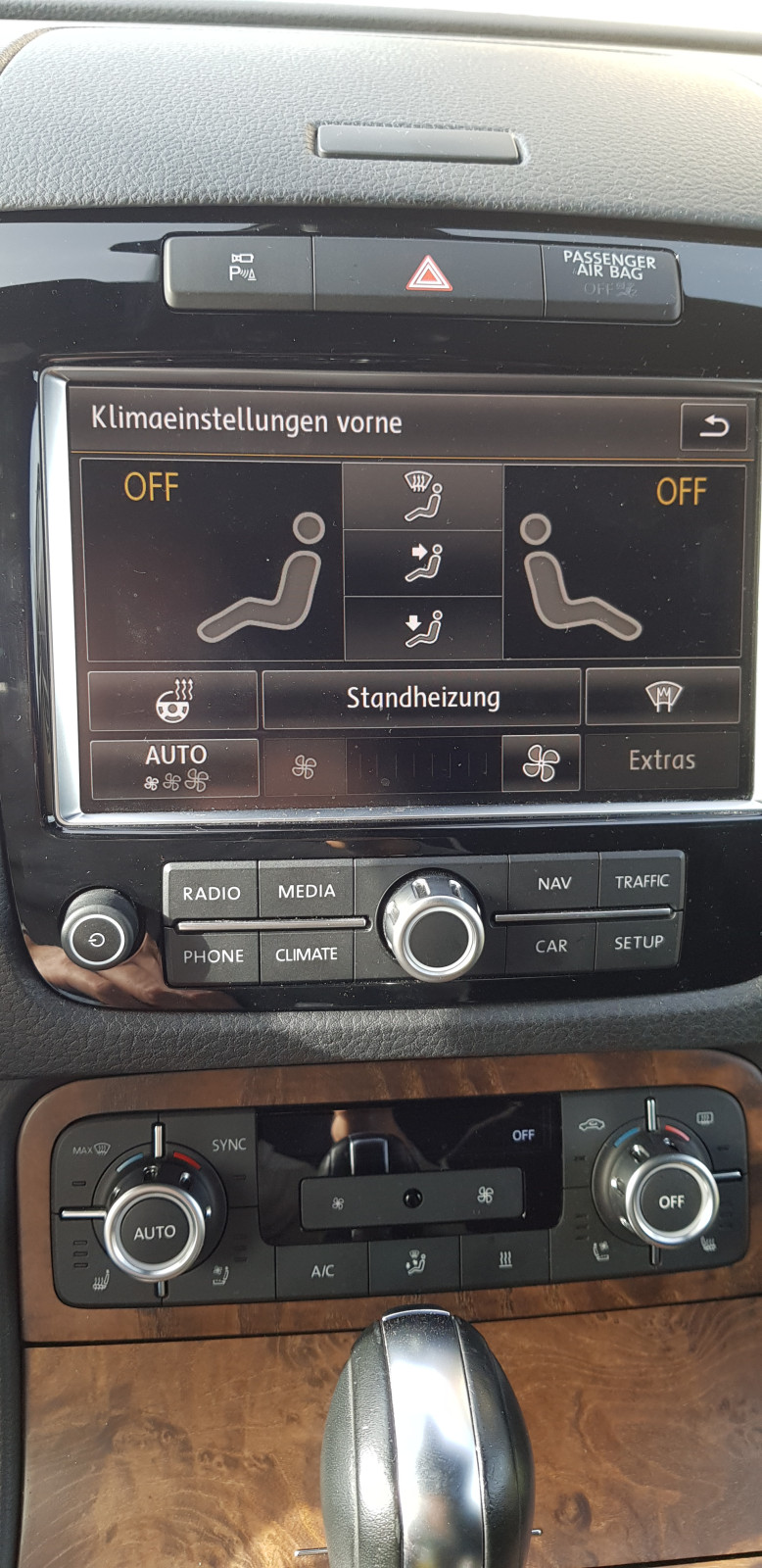 Klimabedienteil ohne Funktion