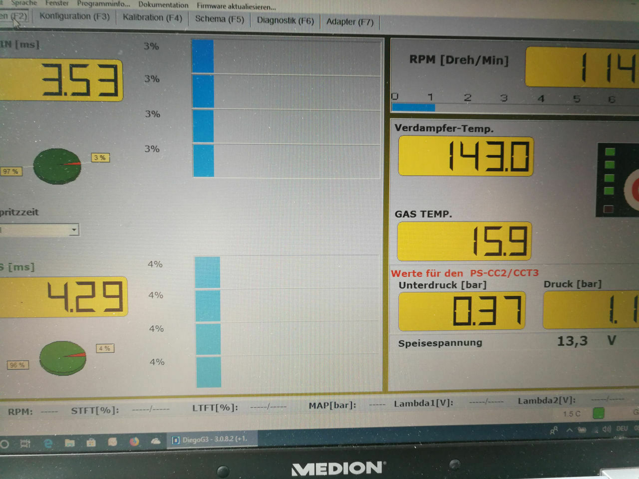 KME Gasanlage in einem Grand Scenic II 1.6 16V