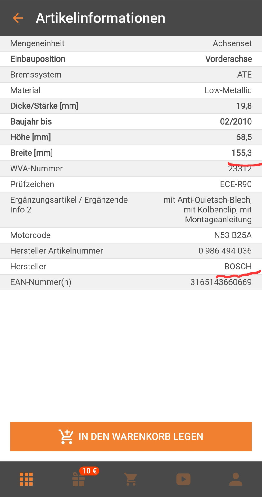 Knacken beim Bremsen