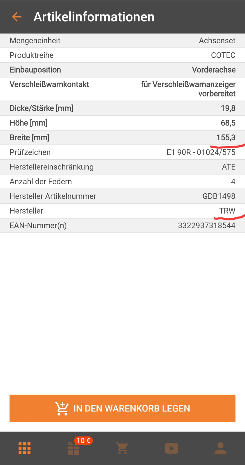 Knacken beim Bremsen
