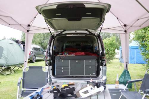 Caddy 5 california heckklappe offen