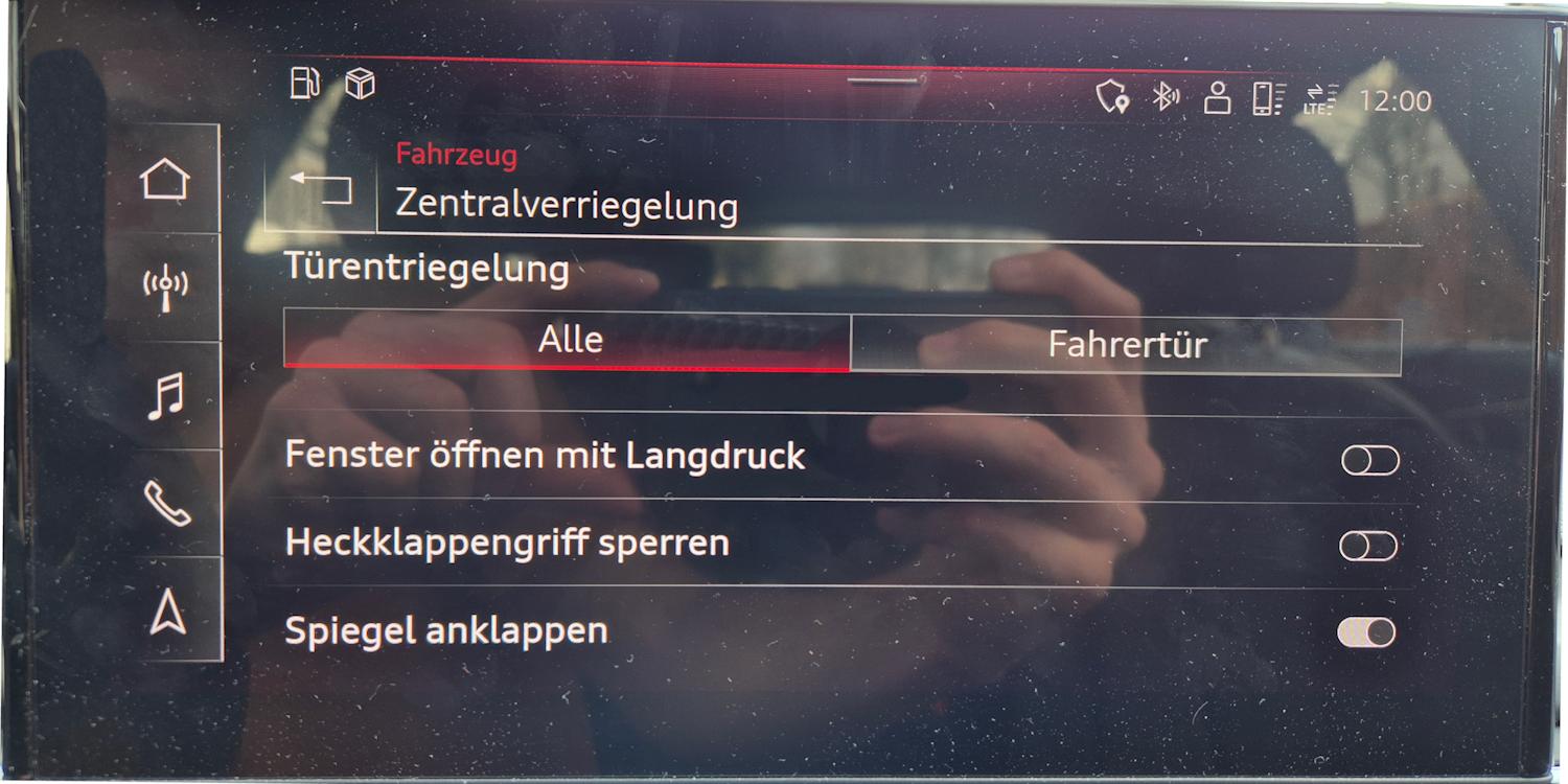 Kofferraum lässt sich nur öffnen, wenn er über den Schlüssel geöffnet wird