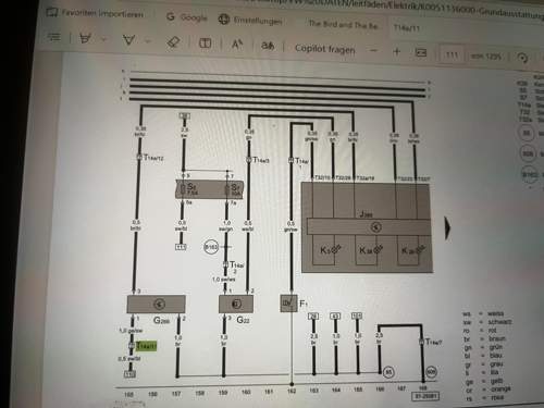 Stromlaufplan VW