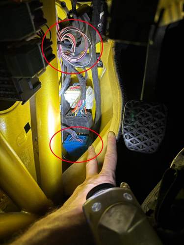 BMW E36 Elektrik Fahrerfußraum
