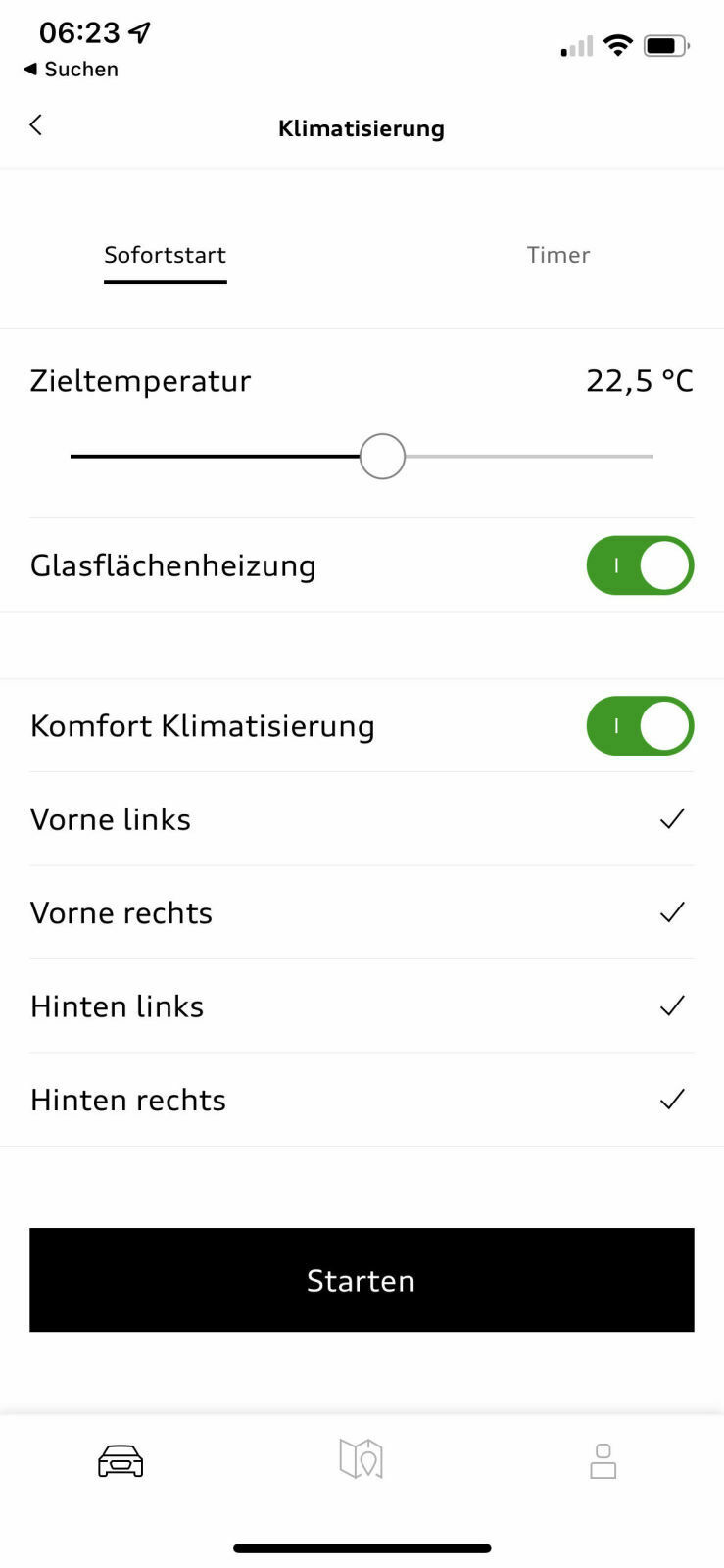 Komfort Klimatisierung | keine Sitz- und Lenkrad Heizung