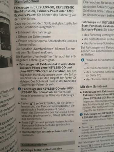 Bedienungsanleitung Keyless Go Start