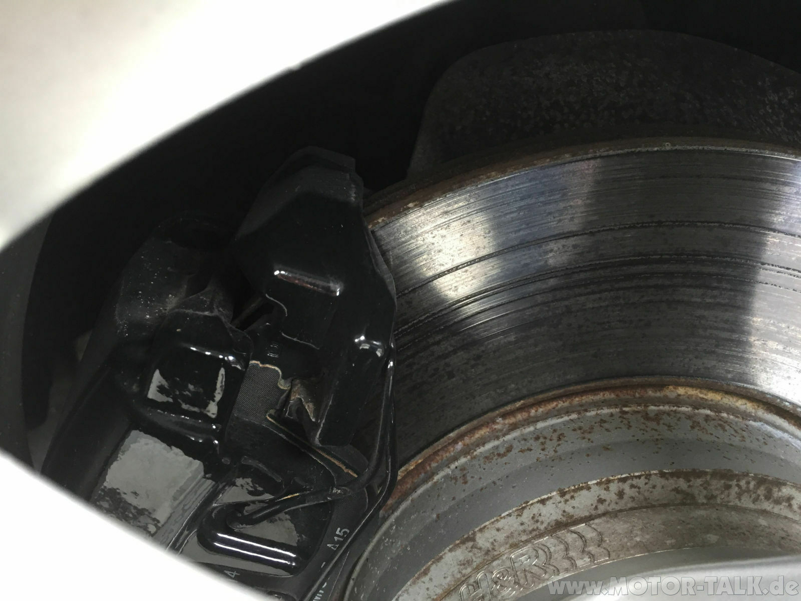 Komische Streifen in der Bremsscheibe