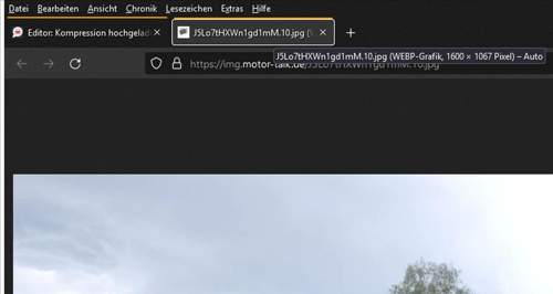 JPG als WEBP definiert