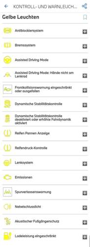 Gelbe Leuchten
