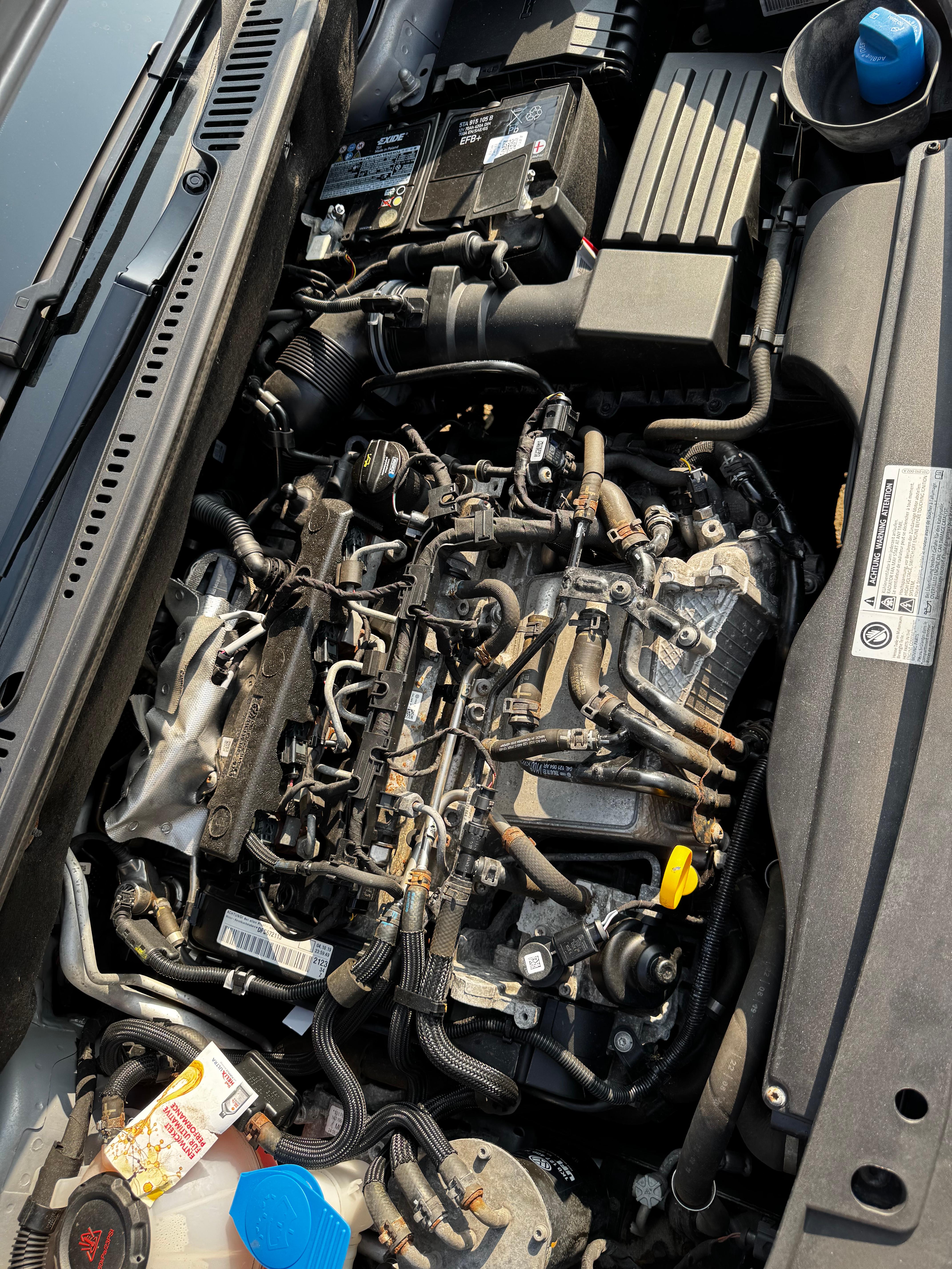 Korrosion Caddy Motorraum (Kaufoption)