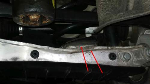 Untere Federauflage hinten Korrosion?
