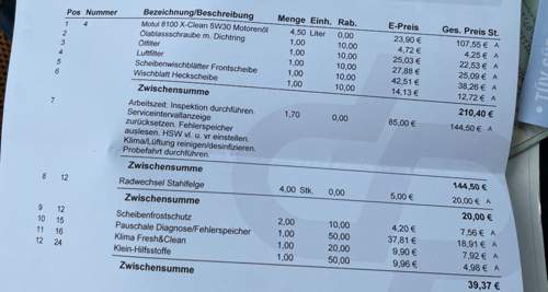 Rechnung