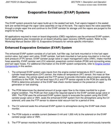 Evap Ford