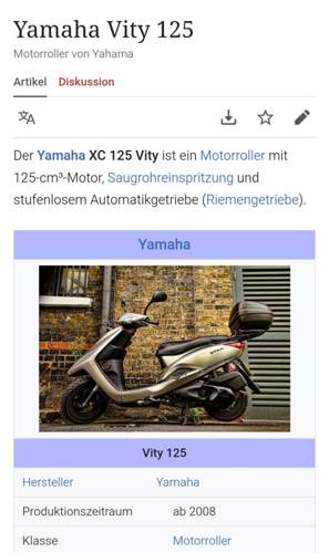 Yamaha Vity 125