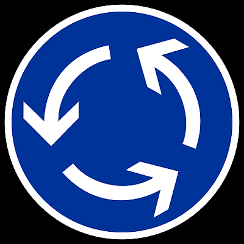 Hier geht es rund...Kreisverkehr