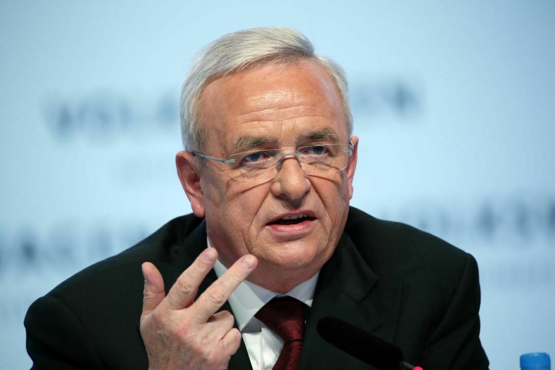 Martin Winterkorn bei der Jahrespressekonferenz in Berlin Tempelhof