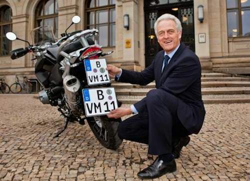 Neue Motorradkennzeichen