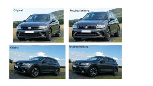 Tiguan Vergleich mittlere Chromleiste