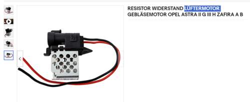 Resistor Astra h