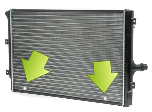 2 Löcher im Kühler