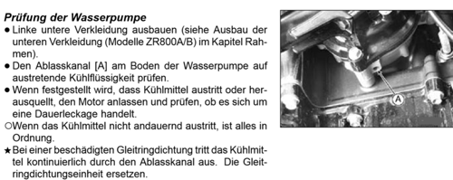 Kühlwasserverlust