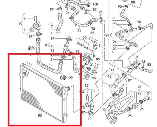 Kühler CAYC 1K0121253AC