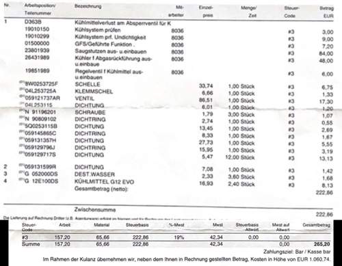 Reparatur-kuehlmittelregler