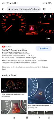 Kühlwasser Fehlermeldung