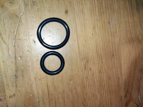Oben alter o ring unten neuer