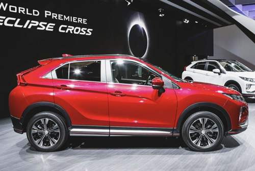 Was den Mitsubishi Eclipse Cross zum "Coupé" macht: Die ansteigende Dachlinie, sagt der Chefdesigner