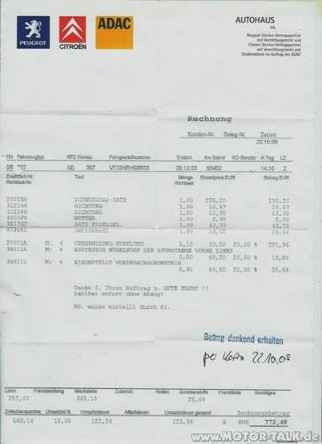 Rechnung-kupplung-307sw