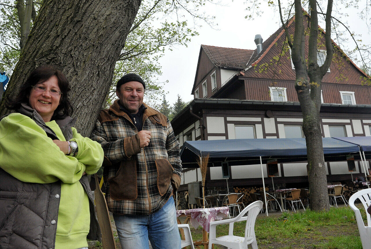 2009 hat Christina Wagner die historische Raststätte bei Triptis gekauft