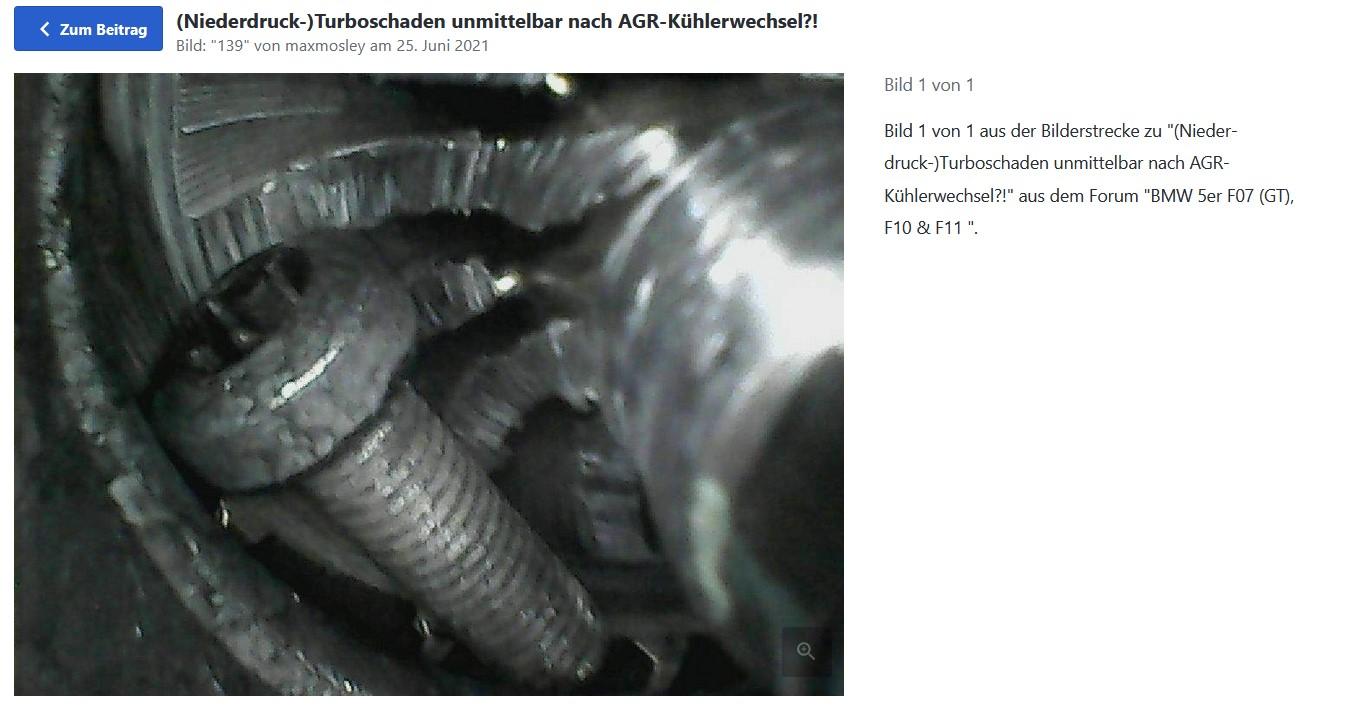 Kurz nach AGR-KÜHLER Austausch Antrieb gestört Fehler Ladedrucksteller Zusammenhang?