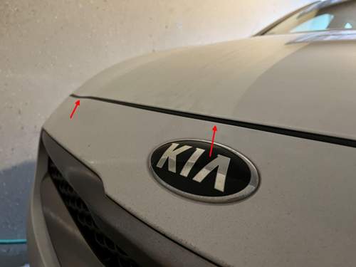 Höhenunterschied Motorhaube Abdeckung St