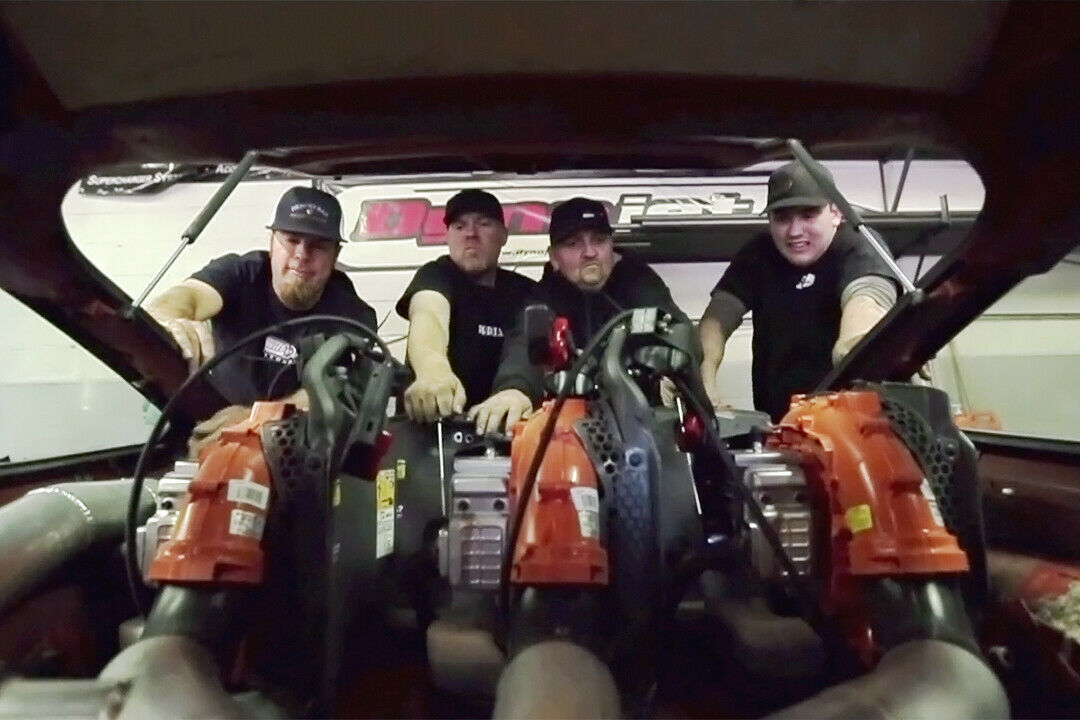 Fünf Laubbläser in einem Chevy Monza: Die Jungs der Internet-Show "Roadkill" improvisieren Ladedruck mit Gartenwerkzeug
