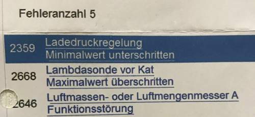 Fehlerspeicher