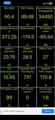 Dynamic Limit Charging A (PTC heate aus)