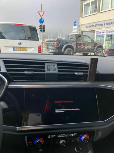 Hauptbildschirm nach Parken Tiefgarage