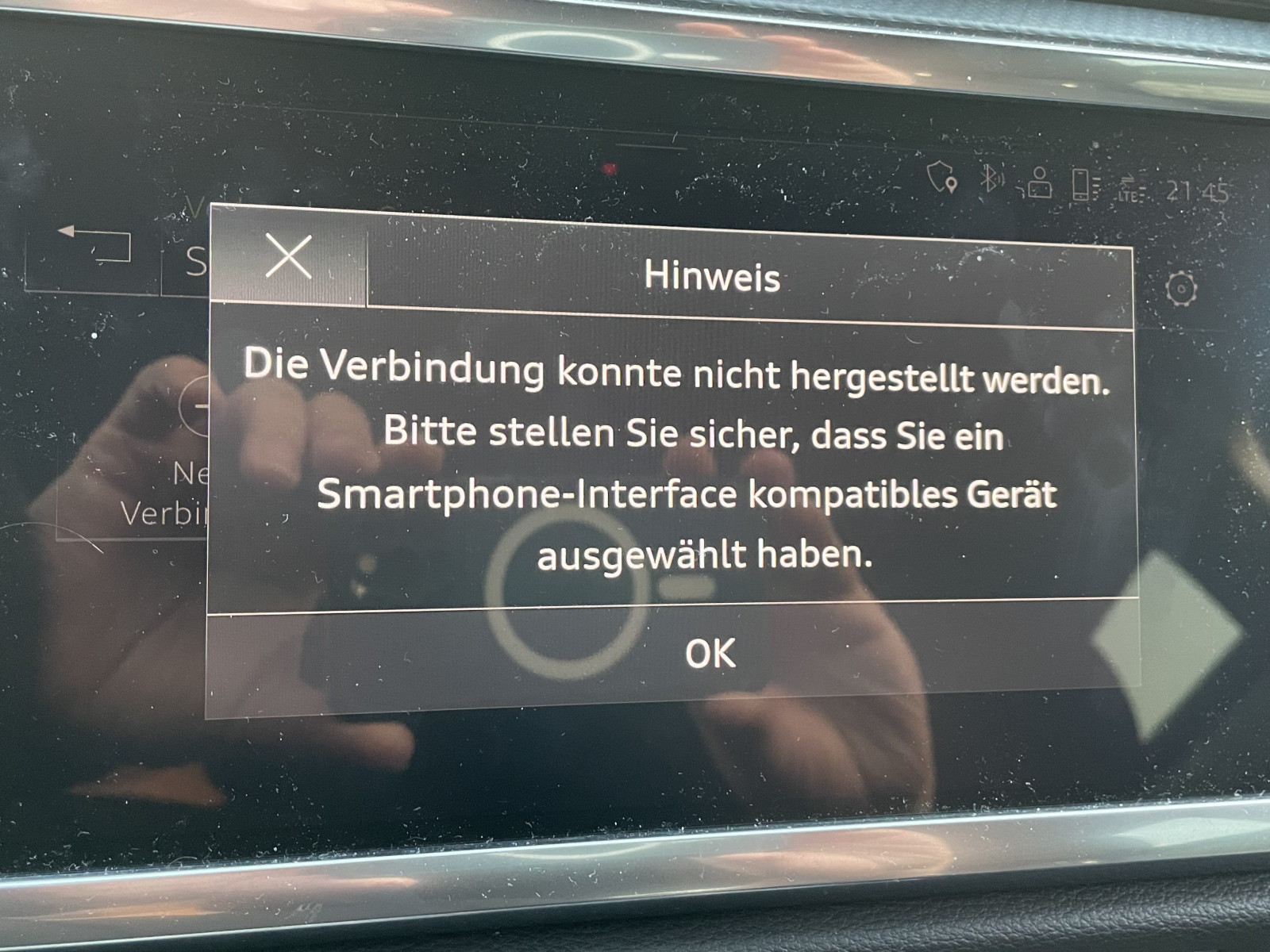 Ladeschale und Smartphone Interface über WLan ohne Funktion
