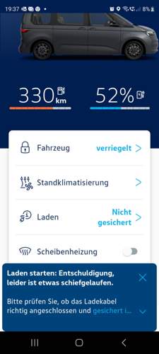 T7 Ladesteckerverriegelung