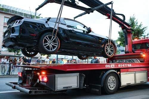 Das Ende vom Lied: Das Auto darf nicht weiterfahren und wird abgeschleppt